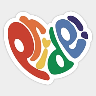 pride heart Sticker